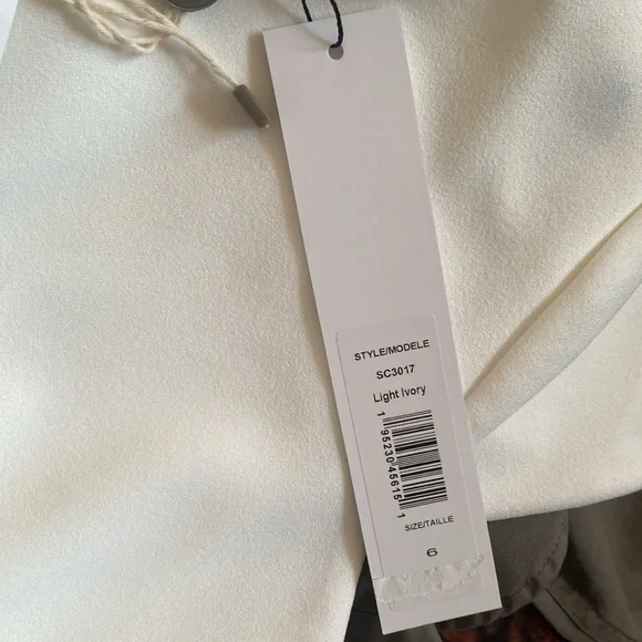 NWT Badgley Mischka Jewel Modele Light Ivory dress size 6 - Picture 7 of 7